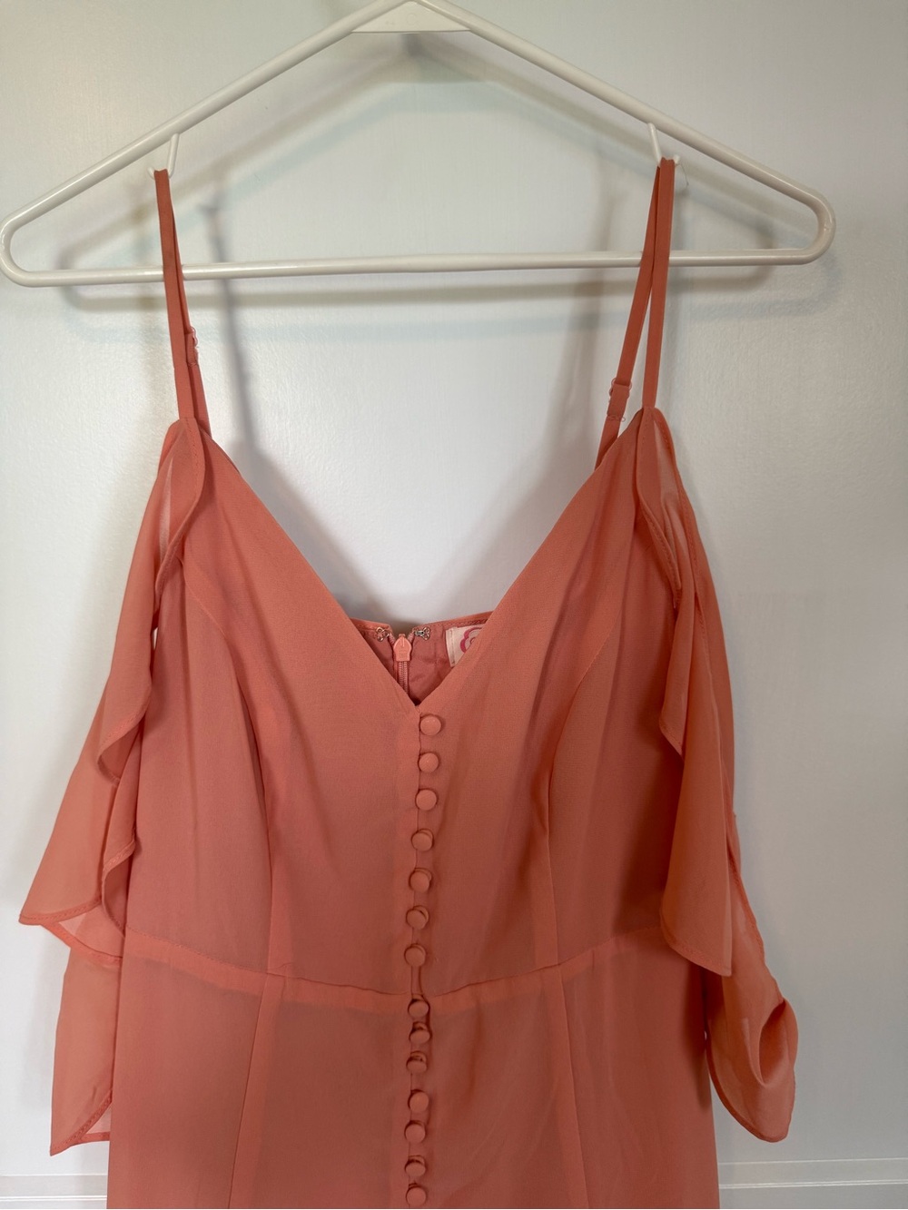 Long Button Front Dress - Picture 3 of 8